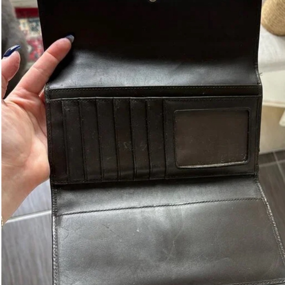 Coach Signature Brown and Tan Wallet - Picture 6 of 6